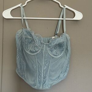 Pacsun light blue corset top